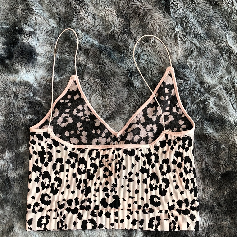 Intimately by FP Leopard Ribbed Crop Top - Picture 7 of 8